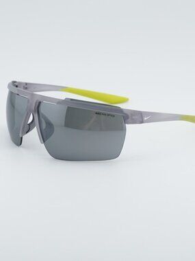 NIKE WINDSHIELD CW4664 012 Sunglasses Grey Shield Frame, Silver Mirror Lenses